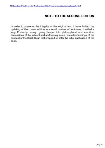 Nassim Nicholas Taleb, David Chandler, Nassim N. Taleb: The Black Swan (EBook, 2010, Random House Publishing Group)