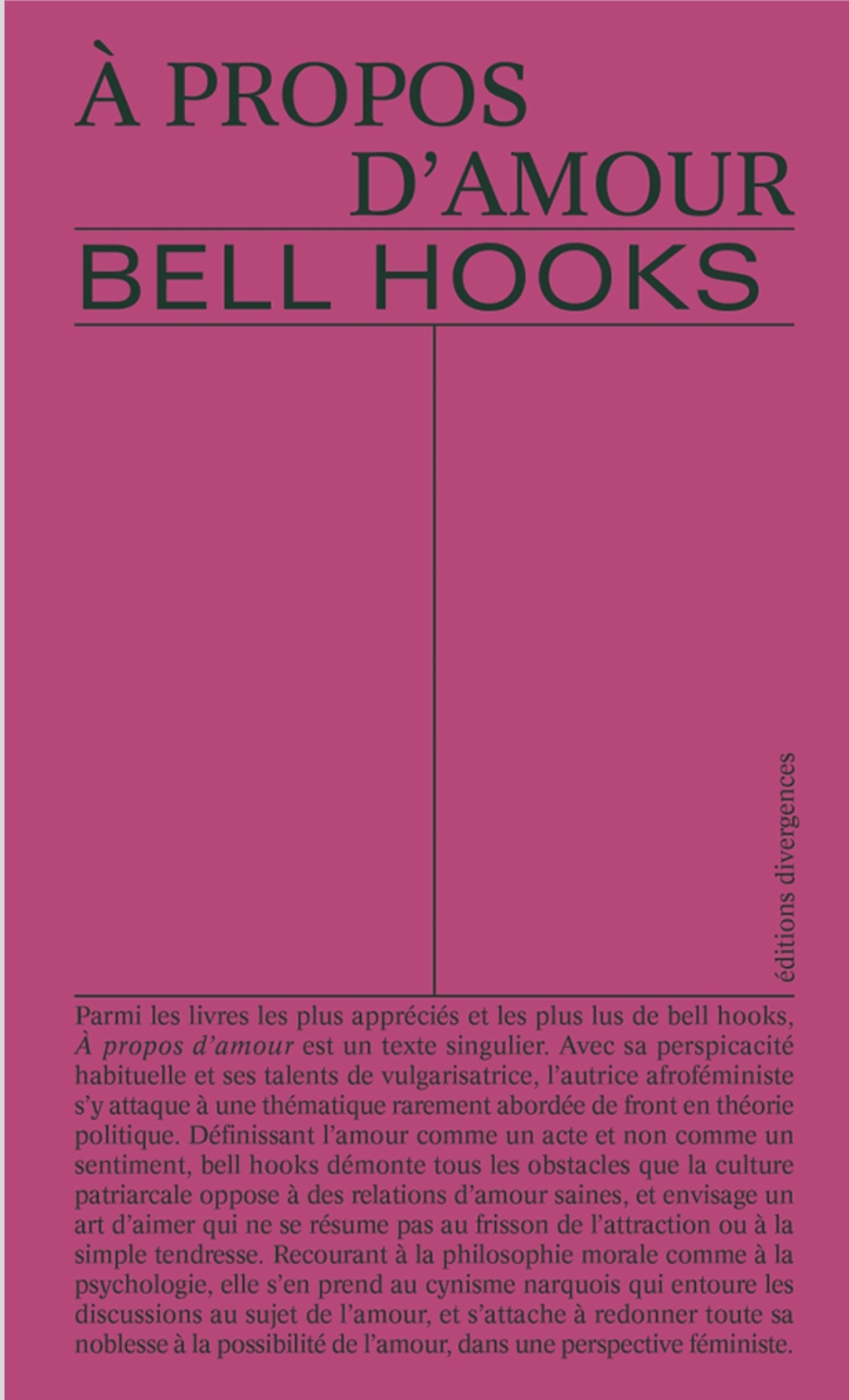 bell hooks: À propos d'amour (Paperback, Français language, 2022, Éditions Divergences)