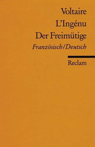 Voltaire: L'Ingénu - Der Freimütige (German language, 1982)