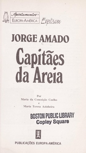 Jorge Leal Amado de Faria: Capitães da Areia